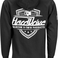 Harddrive Shield Hoodie Black/white Xl - Black/White / 2X-Large