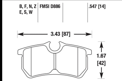 Hawk Performance 00-07 Ford Focus HPS 5.0 Rear Street Brake Pads - Brakes Rotors &