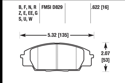 Hawk Performance 02-06 Acura RSX Type S / 06-11 Honda Civic Si Coupe / 00-09 S2000 DTC-30 Race Front Brake Pads