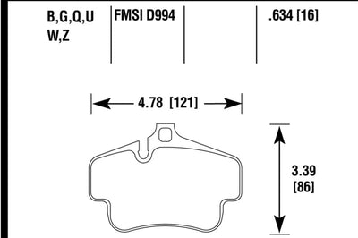 Hawk Performance 02-10 Porsche 911 HP + Street Rear Brake Pads - Brakes Rotors &