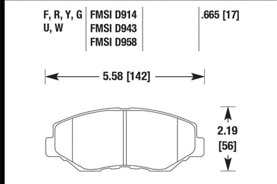 Hawk Performance 03-08 Honda Pilot / 03-11 Element HP + Street Front Brake Pads - Brakes Rotors &