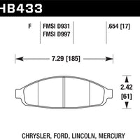 Hawk Performance 03-11 Ford Crown Victoria DTC-60 Race Front Brake Pads - Brakes Rotors &