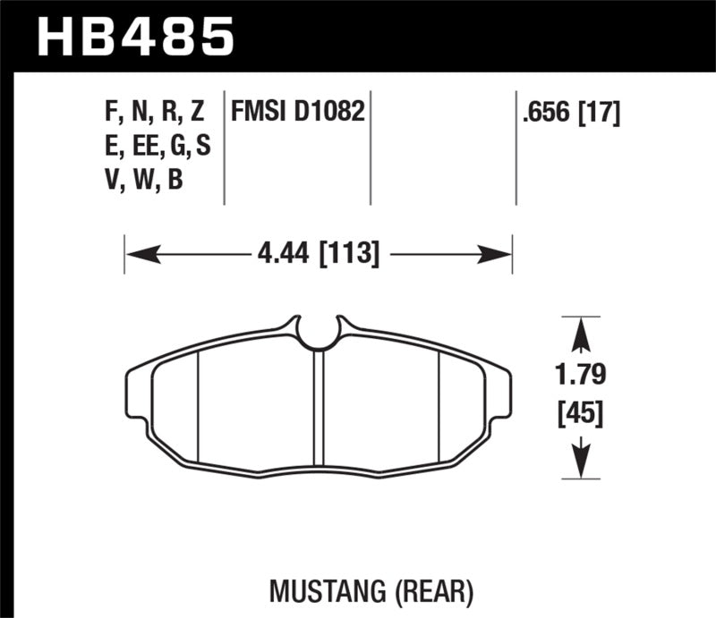 Hawk Performance 05-14 Ford Mustang DTC-50 Rear Brake Pads - Brakes Rotors &