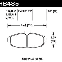Hawk Performance 05-14 Ford Mustang DTC-50 Rear Brake Pads - Brakes Rotors &