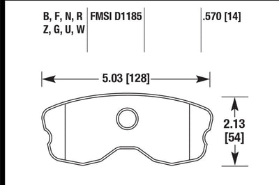 Hawk Performance 06-10 Chevy Corvette (Improved Pad Design) Rear HPS Sreet Brake Pads - Brakes Rotors &