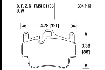 Hawk Performance 06-14 Porsche Cayman Rear HPS 5.0 Brake Pads - Brakes Rotors &