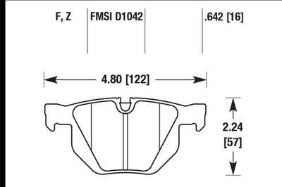 Hawk Performance 07-08 BMW X5 3.0si / 09-13 Xdrive / 10-13 X6 Perf Ceramic Rear Street Brake Pads - Brakes Rotors &