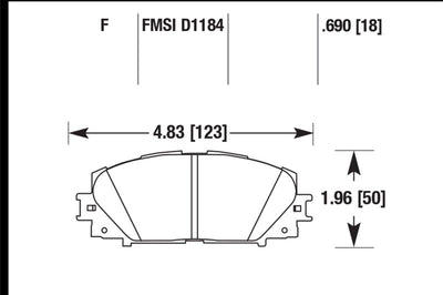 Hawk Performance 07-16 Toyota Yaris HPS 5.0 Front Brake Pads - Brakes Rotors &
