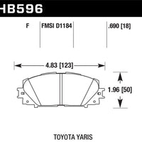 Hawk Performance 07-16 Toyota Yaris HPS 5.0 Front Brake Pads - Brakes Rotors &