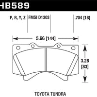 Hawk Performance 08-10 Toyota Land Cruiser / 07-10 Tundra Super Duty Street Front Brake Pads - Brakes Rotors &