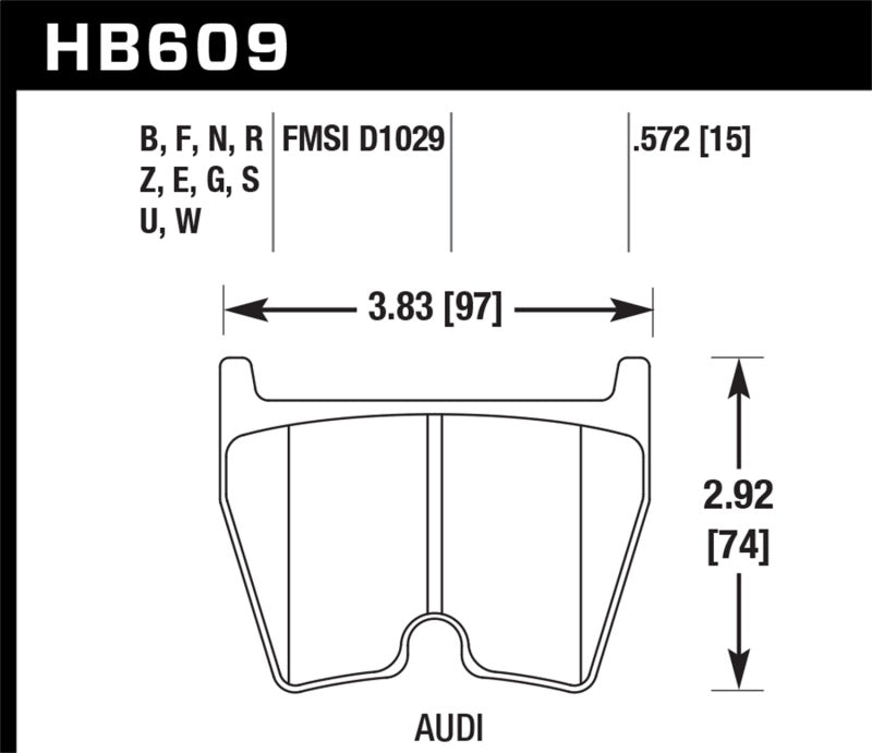 Hawk Performance 08-11 Audi R8/07-08 RS4/03-04 RS6 / 02-03 VW Phaeton HPS 5.0 Front Race Brake Pads - Brakes Rotors &