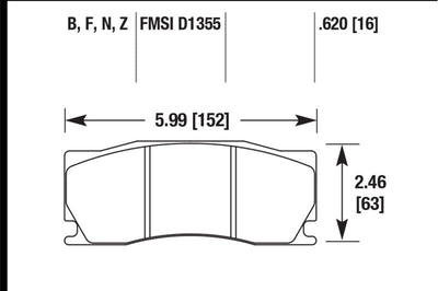 Hawk Performance 08 -12 Jaguar XKR (w/ Alcon Brakes) Ceramic Street Front Brake Pads - Brakes Rotors &