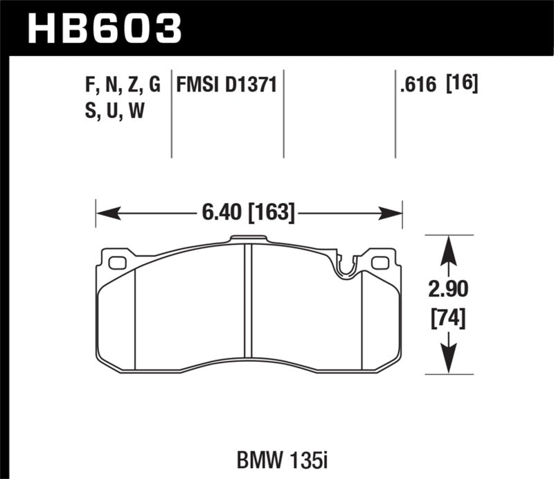 Hawk Performance 08-13 BMW 1-Series HPS 5.0 Front Brake Pads - Brakes Rotors &