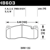 Hawk Performance 08-13 BMW 1-Series HPS 5.0 Front Brake Pads - Brakes Rotors &