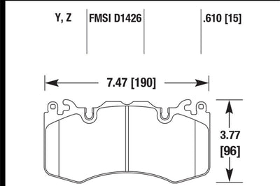 Hawk Performance 10-11 Range Rover/Range Rover Sport Supercharged LTS Front Brake Pads - Brakes Rotors &