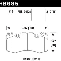 Hawk Performance 10-11 Range Rover/Range Rover Sport Supercharged LTS Front Brake Pads - Brakes Rotors &