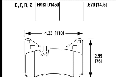 Hawk Performance 10-15 Mercedes-Benz E63 AMG / 14-16 S Ceramic Street Rear Brake Pads - Brakes Rotors &