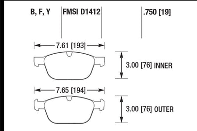 Hawk Performance 10-15 Volvo XC60 / 03-14 XC90 (w/ 328mm Rotors) HPS 5.0 Street Front Brake Pads - Brakes Rotors &