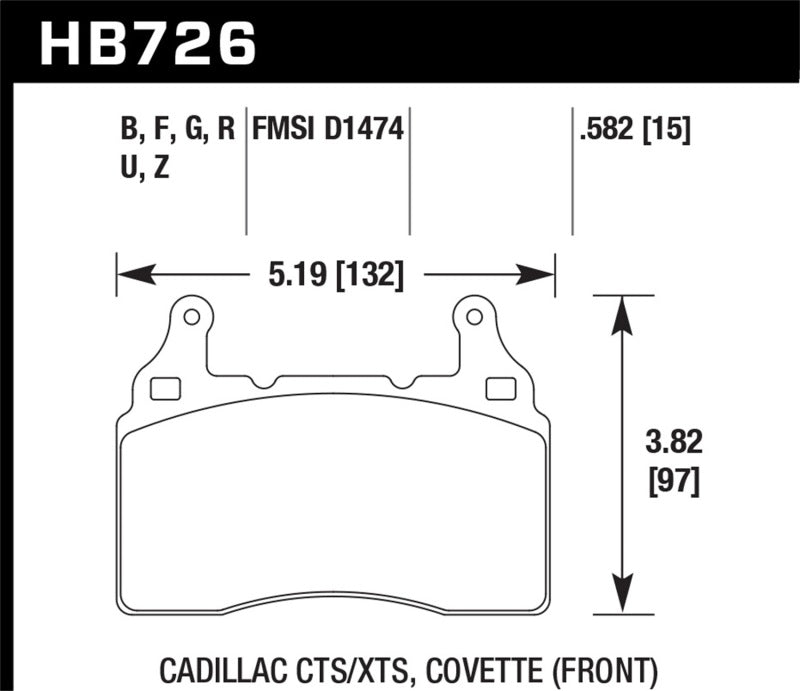 Hawk Performance 10-17 Chevrolet Camaro HP + Compound Front Brake Pads - Brakes Rotors &
