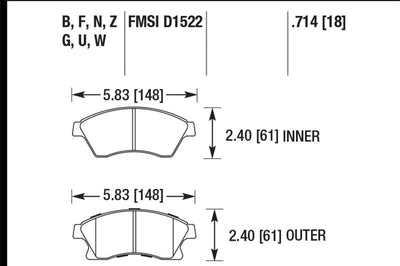 Hawk Performance 11-12 Chevy Cruze Eco/LS/1LT/2LT/LTZ / 12 Sonic LS/LT/LTZ HP Plus Front Street Brake Pads - Brakes