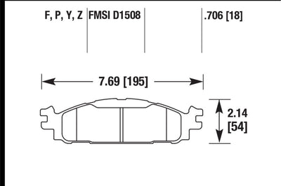 Hawk Performance 11-13 Ford Explorer/12-13 Taurus SHO / 12-13 Lincoln MKS/MKT HPS Front Street Brake Pads - Brakes