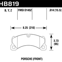 Hawk Performance 11-13 Porsche Cayenne HPS 5.0 Front Brake Pads - Brakes Rotors &