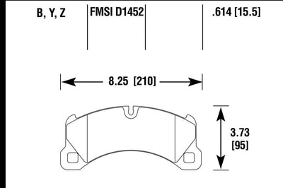 Hawk Performance 11-13 Porsche Cayenne HPS 5.0 Front Brake Pads - Brakes Rotors &