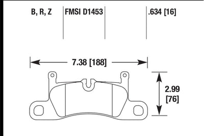 Hawk Performance 11-17 Porsche Cayenne / 11-16 VW Touareg Ceramic Street Rear Brake Pads - Brakes Rotors &