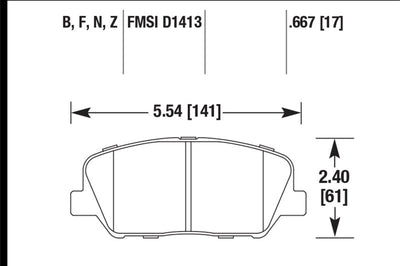 Hawk Performance 12-13 Hyundai Veloster / 2014 Kia Forte Front HPS 5.0 Street Brake Pads - Brakes Rotors &
