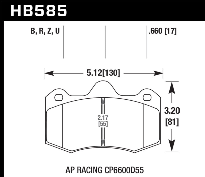 Hawk Performance 12-14 McLaren MP4-12C HPS 5.0 Front Brake Pads - Brakes Rotors &