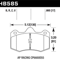 Hawk Performance 12-14 McLaren MP4-12C HPS 5.0 Front Brake Pads - Brakes Rotors &