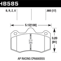 Hawk Performance 12-14 McLaren MP4-12C HPS 5.0 Front Brake Pads - Brakes Rotors &