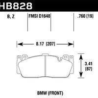 Hawk Performance 12-17 BMW M6 / 14-17 Gran Coupe / 13-16 M5 Ceramic Front Brake Pads - Brakes Rotors &