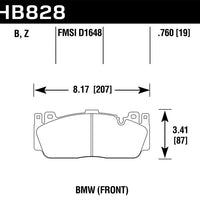 Hawk Performance 12-17 BMW M6 / 14-17 Gran Coupe / 13-16 M5 Ceramic Front Brake Pads - Brakes Rotors &