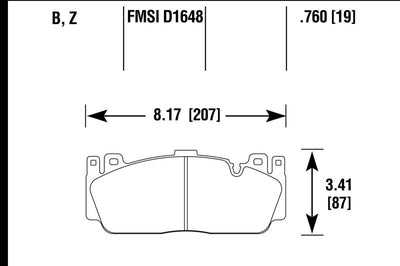 Hawk Performance 12-17 BMW M6 / 14-17 Gran Coupe / 13-16 M5 Ceramic Front Brake Pads - Brakes Rotors &