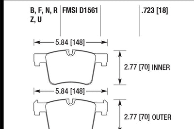 Hawk Performance 13-14 BMW 328i/328i xDrive / 2014 428i/428i PC Front Brake Pads - Brakes Rotors &