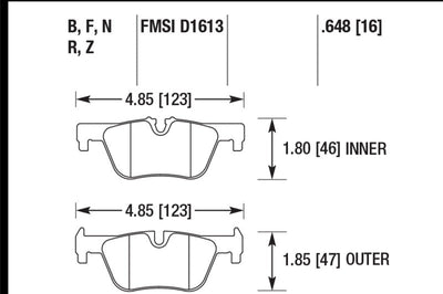 Hawk Performance 13-14 BMW 328i/328i xDrive / 2014 428i/428i PC Rear Brake Pads - Brakes Rotors &