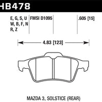 Hawk Performance 13-14 Ford Focus ST / Mazda/ Volvo DTC-60 Race Rear Brake Pads - Brakes Rotors &