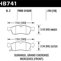 Hawk Performance 13-15 Mercedes-Benz GL350/450 12-15 ML350 2015 ML250 HPS 5.0 Front Brake Pads - Brakes Rotors &