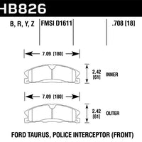 Hawk Performance 13-16 Ford Taurus SHO / Lincoln MKS HPS 5.0 Front Brake Pads - Brakes Rotors &