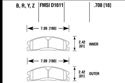 Hawk Performance 13-16 Ford Taurus SHO / Lincoln MKS Ceramic Street Front Brake Pads - Brakes Rotors &