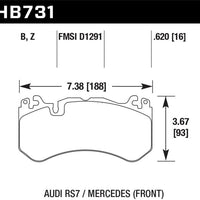 Hawk Performance 13-16 Mercedes SL Class / 16-17 Audi RS7 Ceramic Front Brake Pads - Brakes Rotors &