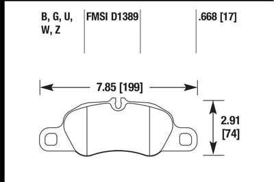Hawk Performance 13-16 Porsche 911 Front HPS 5.0 Brake Pads - Brakes Rotors &