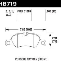 Hawk Performance 13-16 Porsche 911 Front HPS 5.0 Brake Pads - Brakes Rotors &