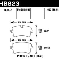 Hawk Performance 13-17 Audi S6/S7/S8 / 12-17 A6 Quattro/A7 Quattro Ceramic Rear Brake Pads - Brakes Rotors &