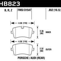Hawk Performance 13-17 Audi S6/S7/S8 / 12-17 A6 Quattro/A7 Quattro Ceramic Rear Brake Pads - Brakes Rotors &