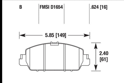 Hawk Performance 13-17 Honda Accord HPS 5.0 Front Brake Pads - Brakes Rotors &