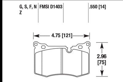 Hawk Performance 14-15 Mini Cooper John Works Coupe HPS 5.0 Front Brake Pads - Brakes Rotors &