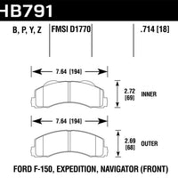 Hawk Performance 14-16 Ford F-150 HPS 5.0 Front Brake Pads - Brakes Rotors &