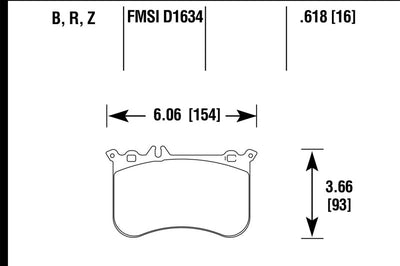 Hawk Performance 14-17 Mercedes-Benz CLA 45 AMG Ceramic Street Front Brake Pads - Brakes Rotors &